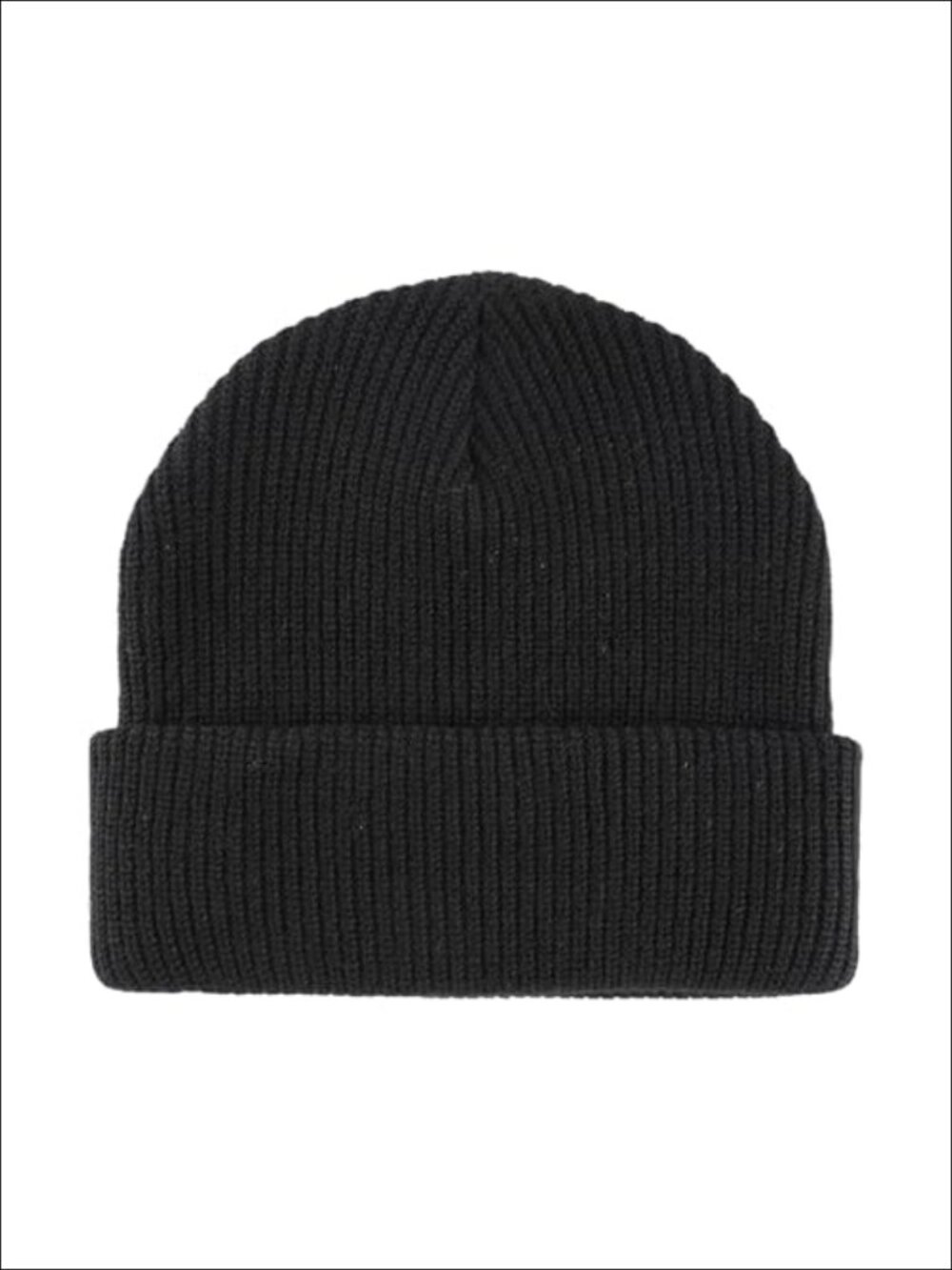 Knit Cuff Beanie Skull Cap Warm Winter Hat Acrylic Stretch Hiking Running